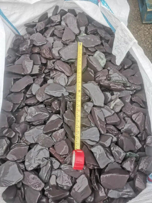 Blue Tumbled Decorative Slate Paddle Stones