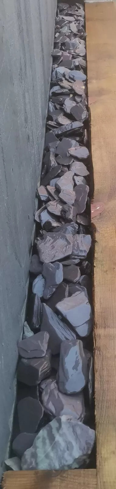 Blue Tumbled Decorative Slate Paddle Stones