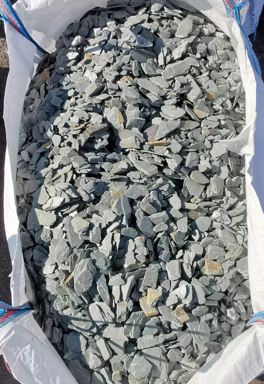 GREEN SLATE CHIPPINGS 40mm.DECORATIVE STONE AGGREGATES