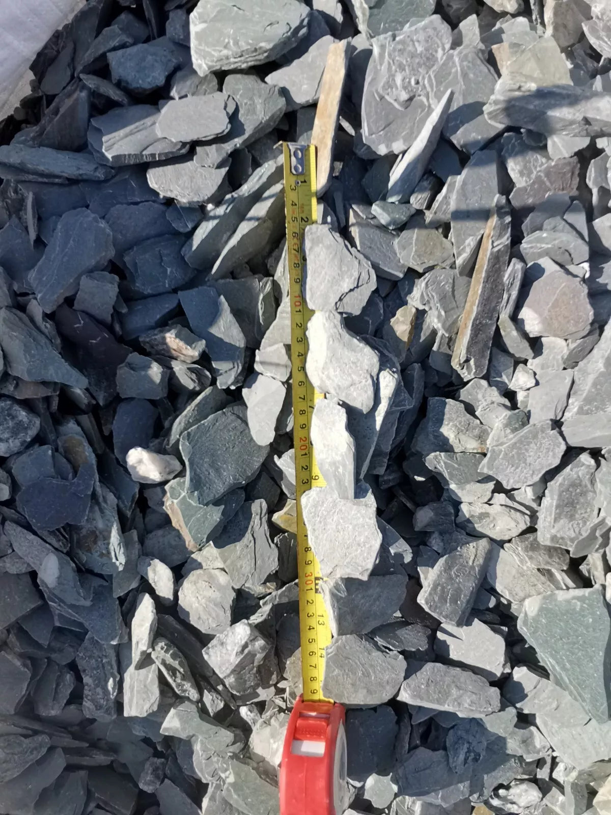 GREEN SLATE CHIPPINGS 40mm.DECORATIVE STONE AGGREGATES