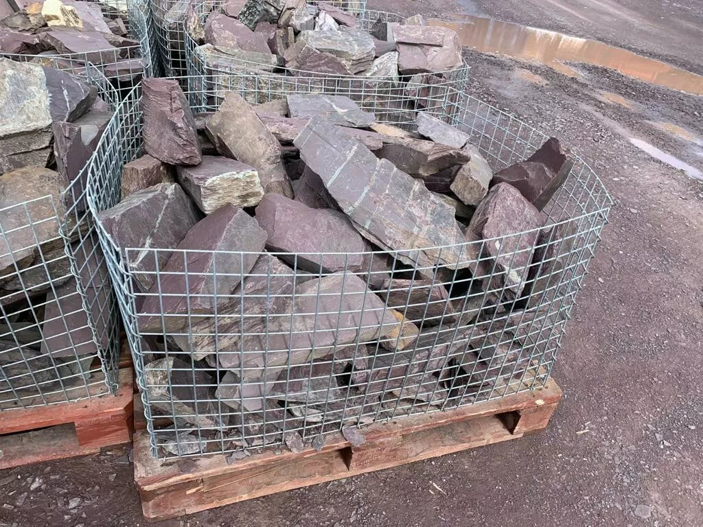 Plum / Purple Snowdonia Slate Rockery