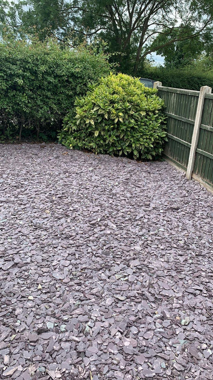 PLUM SLATE CHIPPINGS 40mm DECORATIVE STONE AGGREGATES
