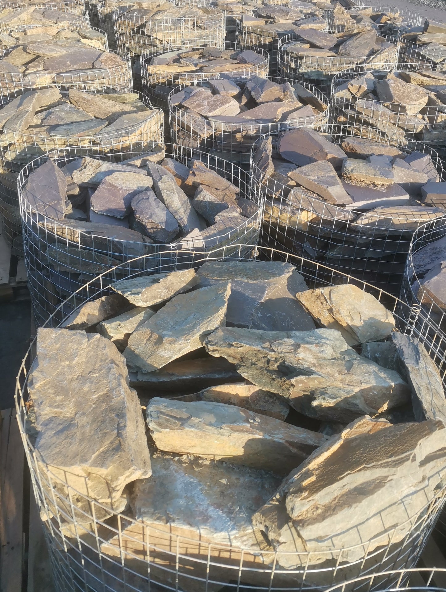 Rustic Snowdonia Slate Rockery - Purple Green and Rust Red