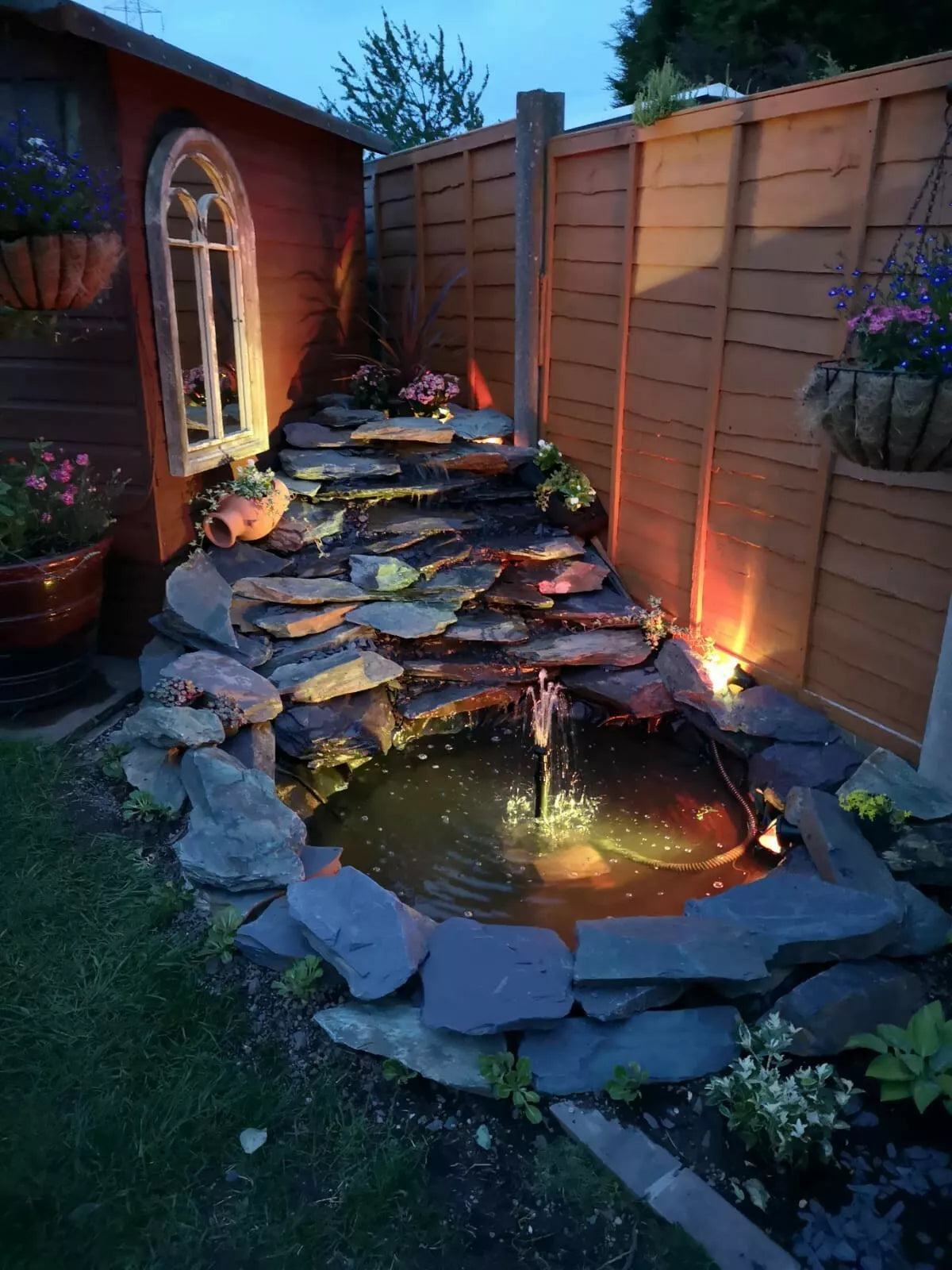 Plum / Purple Snowdonia Slate Rockery