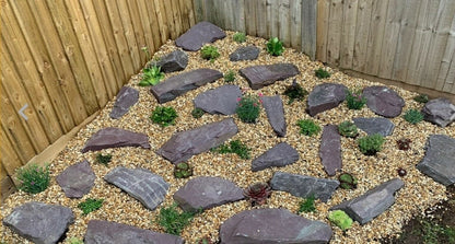 Plum / Purple Snowdonia Slate Rockery