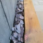 Blue tumbled decorative slate paddle stones
